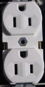 Electrical outlet ground prong up